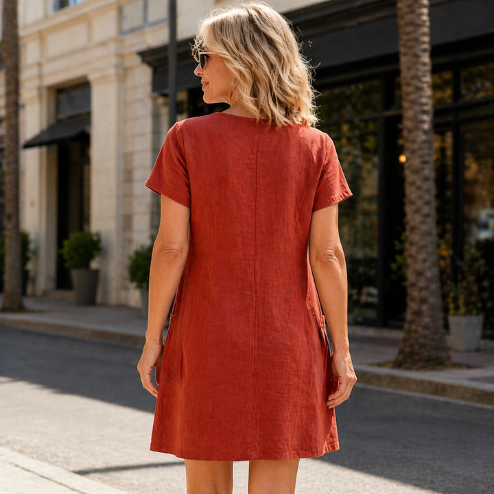 Breezy Linen-Ease Dress Calla