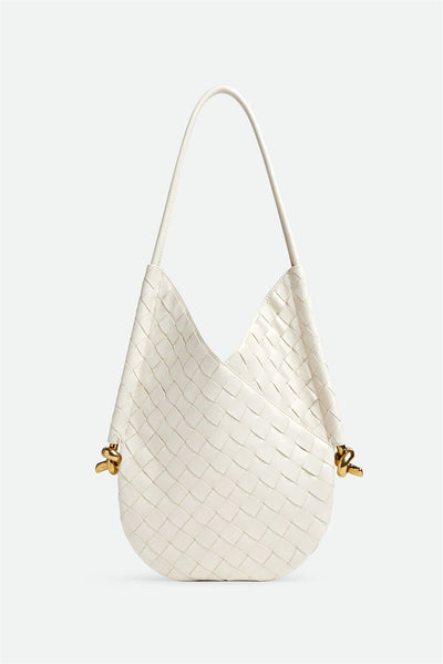 Skórzana Pleciona Torba na Ramię Azalea