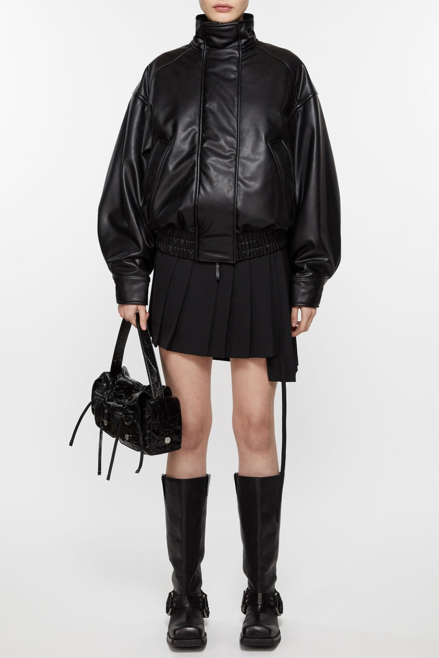 Elegancka Skórzana Kurtka Bomberka Damska Calliope Corinne Rove