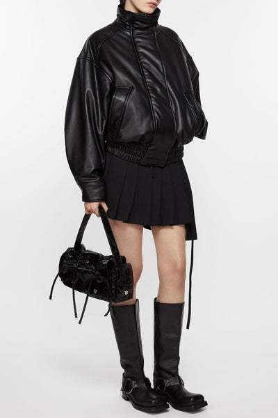 Elegancka Skórzana Kurtka Bomberka Damska Calliope Corinne Rove