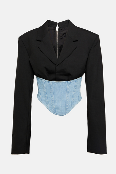 Stylowe Jeansy Patchwork Damskie