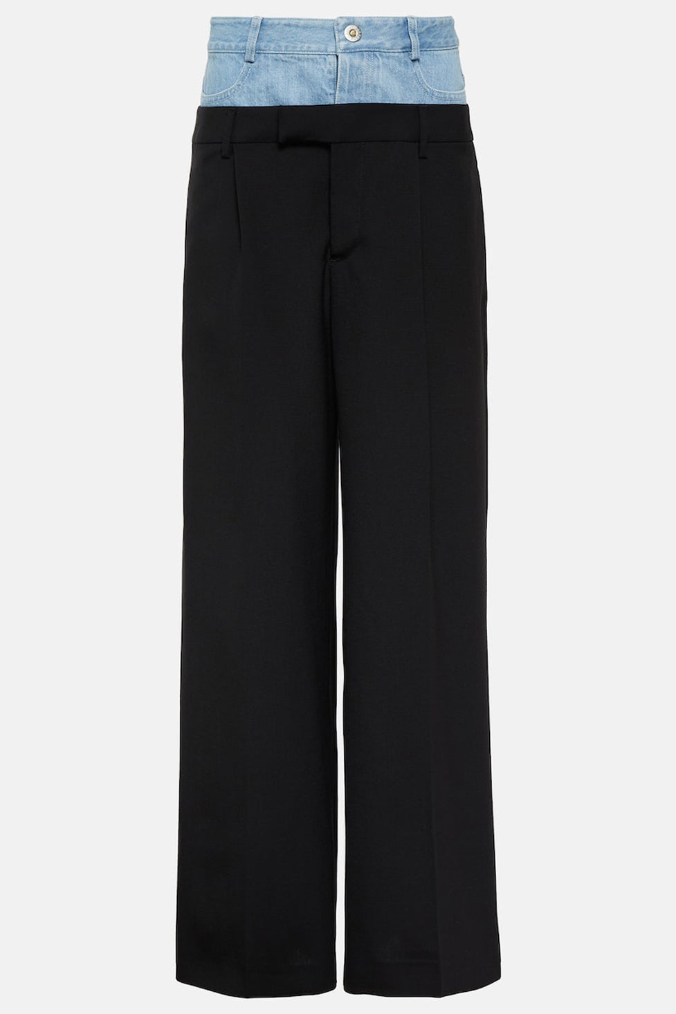 Stylowe Jeansy Patchwork Damskie