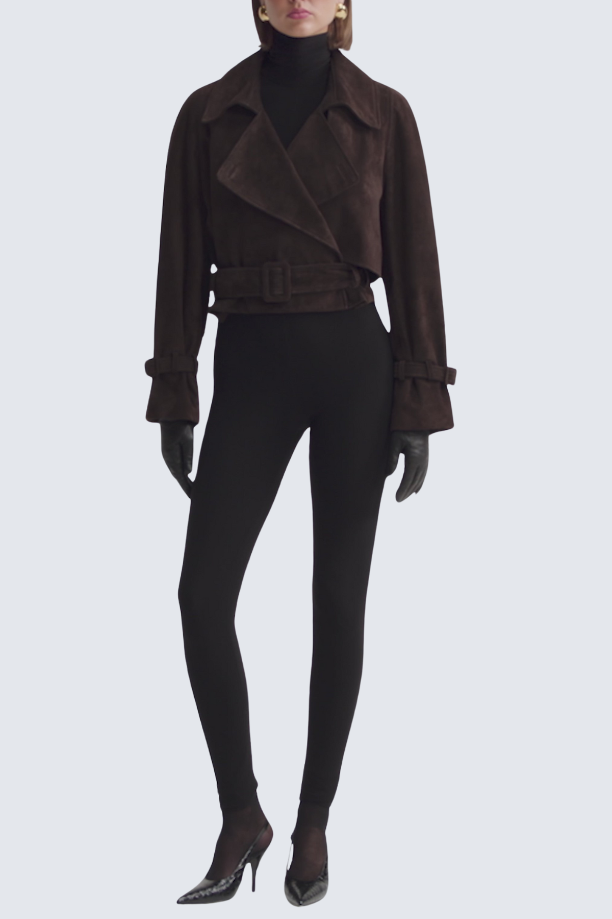 Krótka Zamszowa Kurtka Kevon Damska