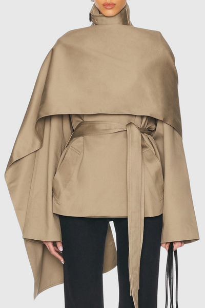 Elegancki Krótki Trencz Kristy