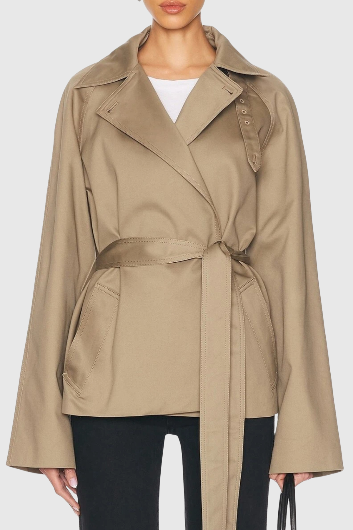 Elegancki Krótki Trencz Kristy